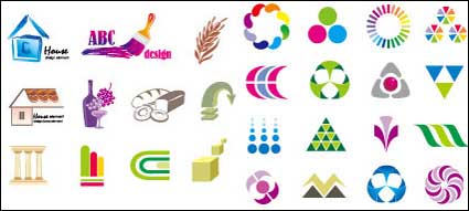 Variety of graphic design vector material