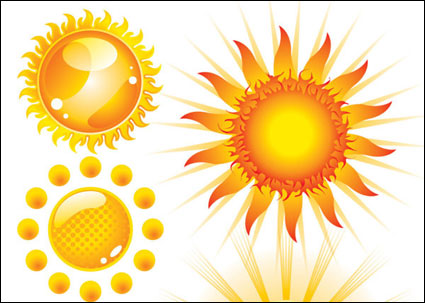 Vector lovely sun