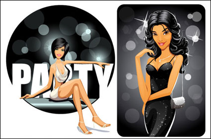 party girl Vector