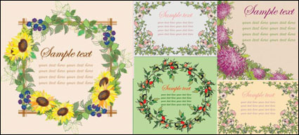 Vector flower border