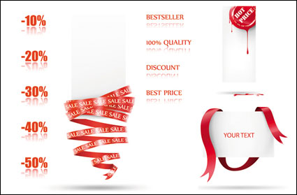 Vector supermarket discount card