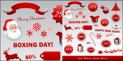 Vector Icons Christmas 2011 New Year