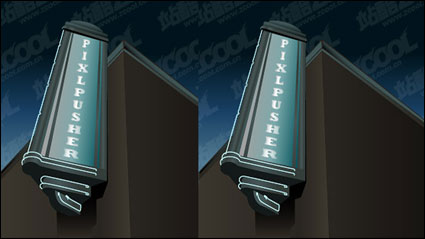 Outdoor advertising license Vector