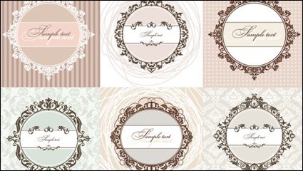 European pattern background 01 - vector