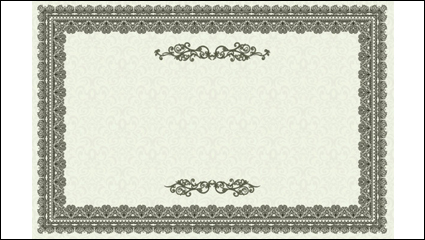 Exquisite European certificate template 01 - vector material