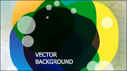 Gorgeous three-dimensional illustration background vector material -3