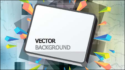 Gorgeous three-dimensional vector illustration background material -1