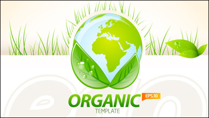 Environmentally friendly material layout design 04 - vector