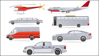 Cartoon transport - vector