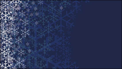 Beautiful snowflake pattern background 01 - vector material