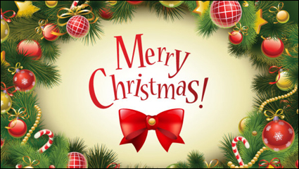 Christmas background 02 - Vector material