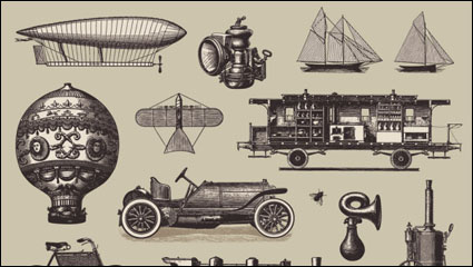 European and American vintage transport-01