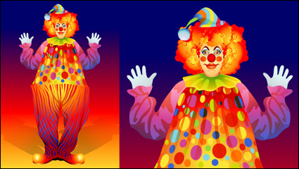 Clown illustrator 02 - vector material