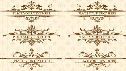 European Style lace pattern 01 - Vector