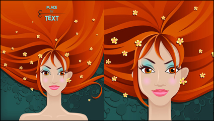 The sexy beauties illustrator 01 - vector material