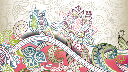 The gorgeous classical pattern vector material -4