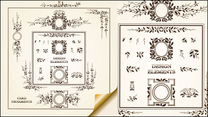 European pattern border 01 - vector material