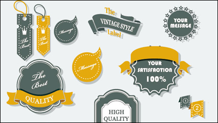 Exquisite label - vector material