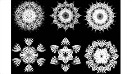 Black-and-white pattern 05 - vector material