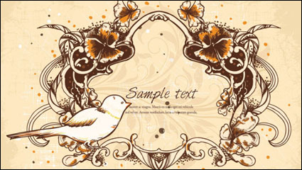 Retro pattern patterns 03 - vector material