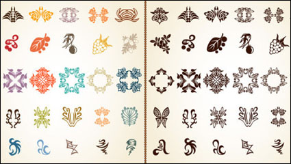 Exquisite lace pattern 02 - vector material