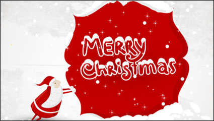 A beautiful Christmas illustrator 01 - vector material