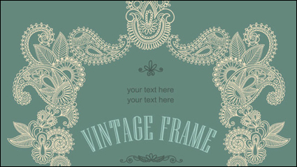 Simple and elegant pattern background 02 - vector material