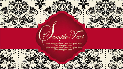 European pattern background 01 - vector material