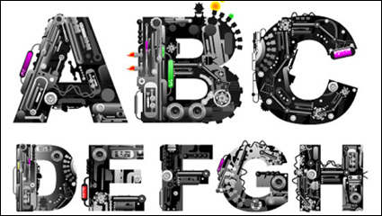 Font Design Series 37 - vector material