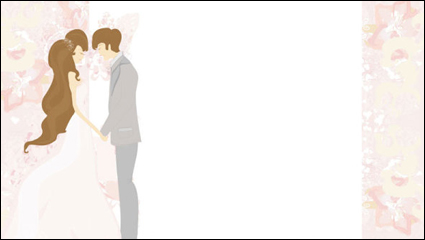 Wedding Postcard 01 - vector material