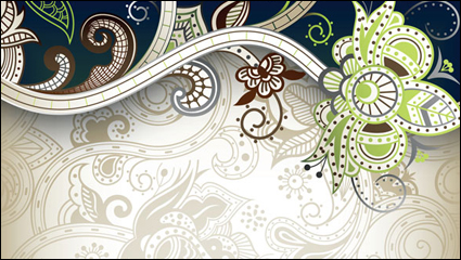 Ornate classical pattern vector material -2