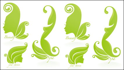 Beautiful silhouette pattern 05 - vector material