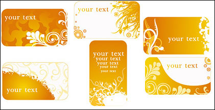 2 sets the background pattern card template vector