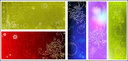 Embossed flower pattern background background