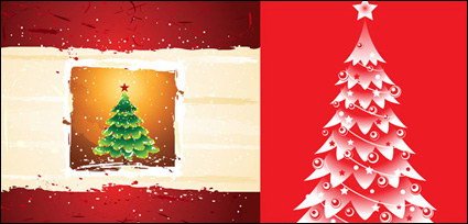 Christmas trees, the stars vector