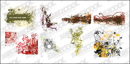 8, unsystematic style pattern vector material