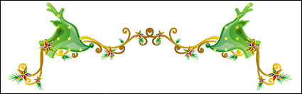 Christmas exquisite lace Vector material-5