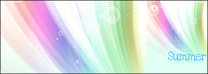 Summer Korean style background material layered psd-3