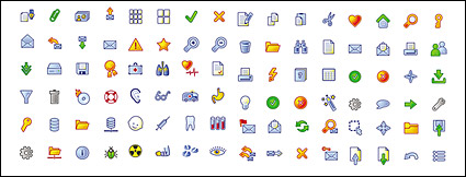 Web Design commonly used cartoon style icon