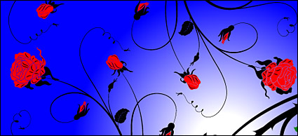 Fashion Rose vector background material